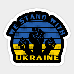 We Stand With Ukraine, Ukraine Strong Sticker